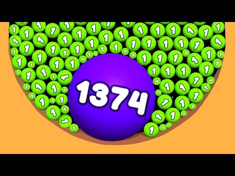 Видео: DIGS & BALLS - 2048 Песчаные Шары (Копать 2048 Игры) Удовлетворяющие Математические Игры