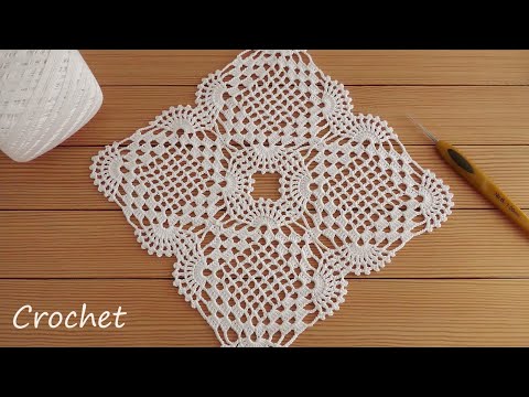 Видео: Ажурный КВАДРАТНЫЙ МОТИВ вязание крючком Easy Crochet square motifs