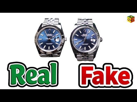 Видео: Настоящие и поддельные часы Rolex: Rolex Datejust 41 126334