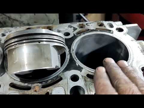 Видео: PORSCHE CAYENNE 4.5 ДО появления задиров гильзовка