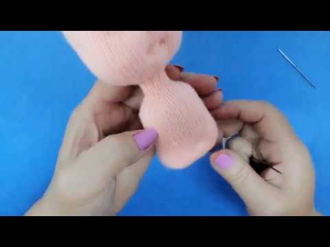 Видео: МК Куклёна. 3 часть. утяжки туловища. Уши.