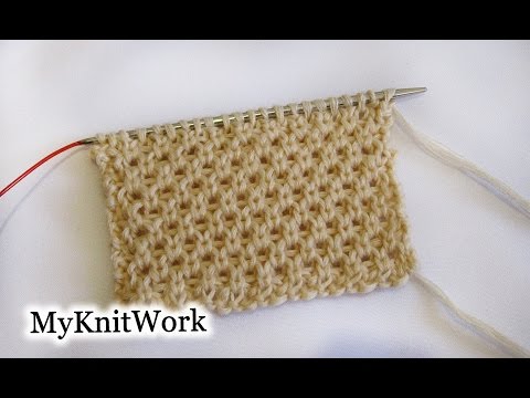 Видео: Прессовый узор спицами. Узор со снятыми петлями.