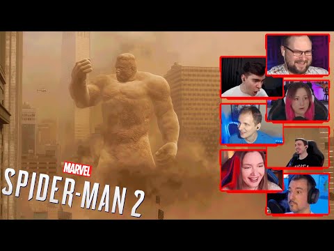 Видео: Реакция Летсплейщиков на Песочного Человека | Marvel's Spider-Man 2