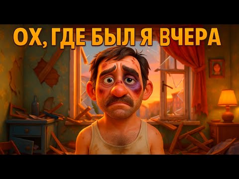 Видео: Что случилось вчера?— Мультфильм по произведению В.С. ВЫСОЦКОГО "Ох , где был я вчера"