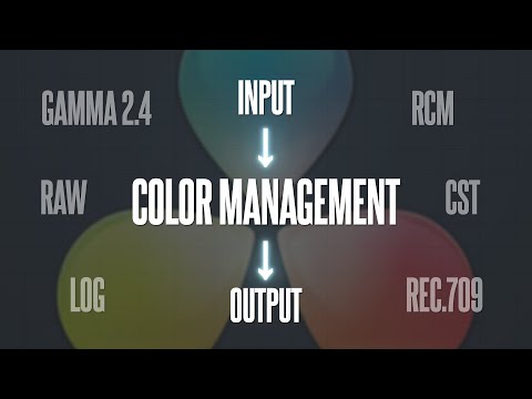 Видео: Color Management в DaVinci Resolve. Подробное пособие. Как проявить футажи? Log RAW CST RCM DWG