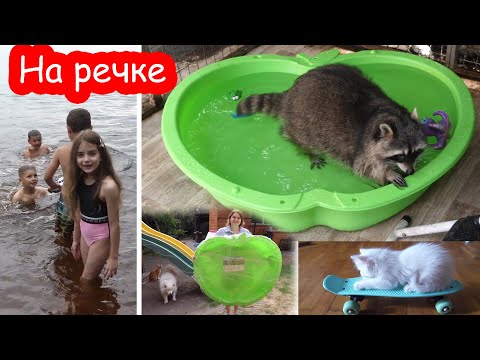 Видео: VLOG На речке. Купили Лимону бассейн