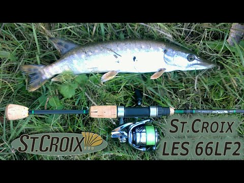 Видео: Обзор кастомного St.Croix Legend Elite LES66LF2 на микро реке, с двух попыток и одного постскриптума