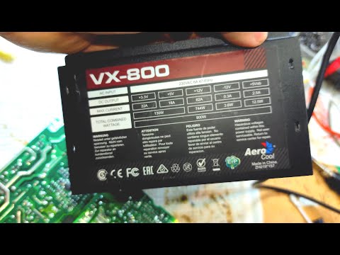 Видео: Aero Cool(кал) vx800 ремонт блока питания на якобы 800 ватт