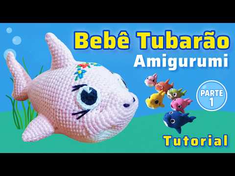 Видео: Как сделать девочку-акулу в технике амигуруми 🦈 | Часть 1 урока