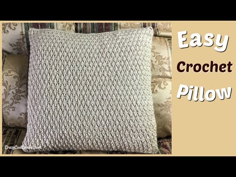 Видео: Простая вязаная крючком подушка в альпийском стиле