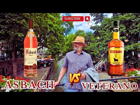 Видео: Непредвзятое сравнение немецкого вайнбранда "Асбах" против испанского бренди "Ветерано".