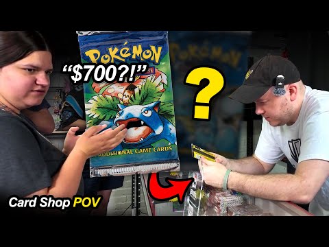 Видео: Я предложил более 700 долларов за два набора карточек покемонов! | Точка зрения магазина карточек...