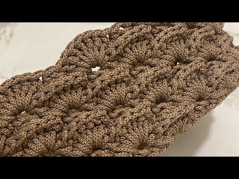 Видео: Обещанный узор - рельефный веер!🤩