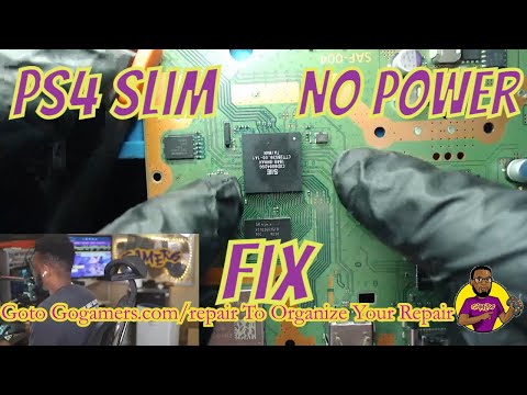 Видео: Исправление проблемы с включением/отсутствием питания на PS4 Slim (новый южный мост)