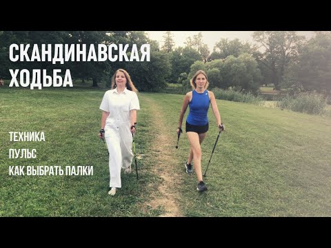 Видео: Скандинавская ходьба: правильная техника для начинающих и пожилых, как выбрать палки и похудеть