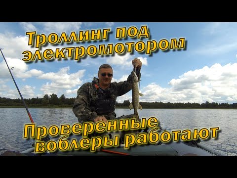 Видео: Троллинг под электромотором Проверенные воблеры работают!