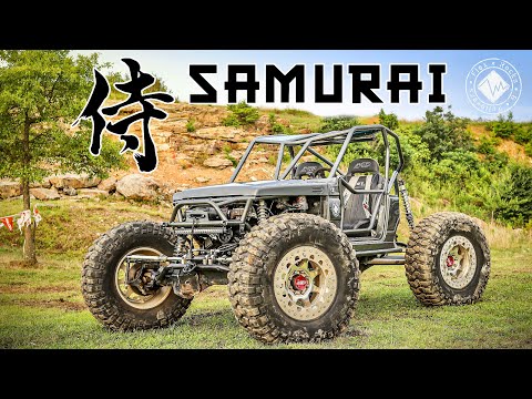Видео: Suzuki Samurai Rock Crawler | Турбо 1,6 л, шины 42 дюйма, задние управляемые колеса