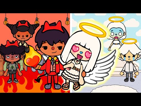 Видео: Ангел 😇 vs Демон 😈: Наша История Любви 💖| Toca Boca