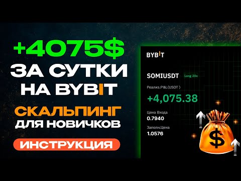 Видео: Скальпинг на Bybit с нуля: сетап и +$4075 за сутки - пошаговый гайд