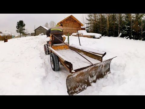 Видео: Лопата на прицеп мотоблока