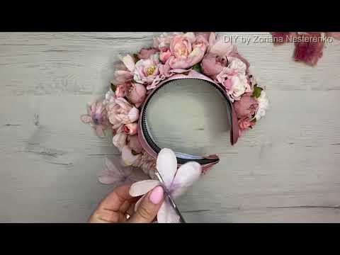 Видео: Високий вінок крок за кроком! Основа для високого віночка. DIY/ Flower Crown/ tutorial/ handmade