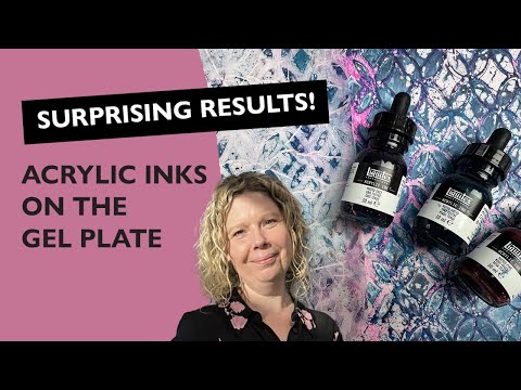 Видео: Приключения с акриловыми чернилами: откройте для себя магию гелевой печати