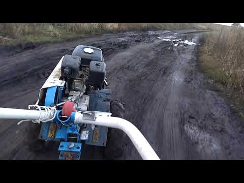 Видео: Везу дрова на мотоблоке. Прицеп для мотоблока.(30.09.2021)