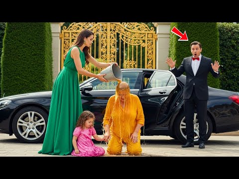 Видео: Милиардерът пристигна по-рано — залови годеницата си, докато излива мръсна вода върху майка и дъщеря