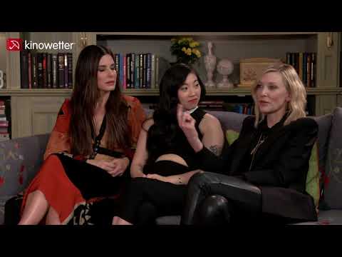 Видео: Интервью с Минди Калинг, Энн Хэтэуэй, Сандрой Буллок, Аквафиной, Кейт Бланшетт «8 подруг Оушена»