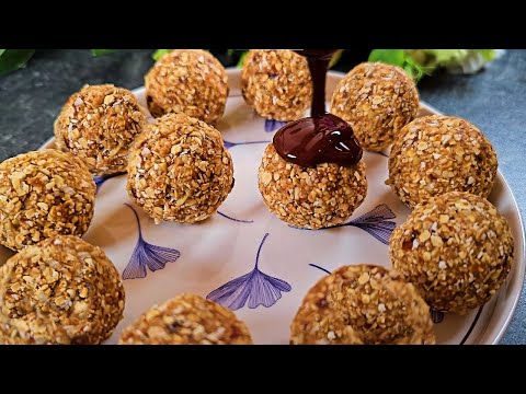 Видео: У вас есть овес и финики? Приготовьте этот невероятно вкусный десерт из 4 ингредиентов!