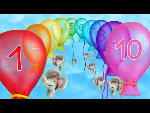 Видео: Цифры для детей от 1 до 10 Учим цифры на русском Учимся считать до 10 по русски Хэй Хэй Школа