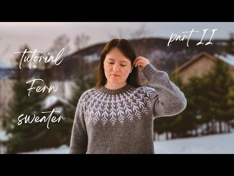 Видео: ЛОПАПЕЙСА ПАПОРОТНИК | ПОДРОБНЫЙ МАСТЕР-КЛАСС | СВИТЕР С КРУГЛОЙ КОКЕТКОЙ | ЧАСТЬ 2 #вязание