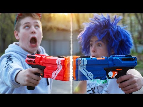 Видео: Нёрф битва КРАСНЫЕ VS СИНИИ : NERF RIVAL KRONOS 2019