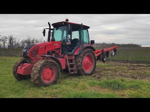 Видео: Зимняя пахота! Успеть до нового года))) #мтз892 ,#мтз1222.3