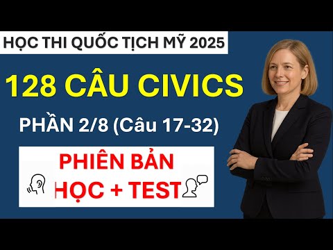 Видео: 128 ВОПРОСОВ ДЛЯ ГРАЖДАН США ДЛЯ ТЕСТА НА ГРАЖДАНСТВО США 2025 ГОДА | Study and Test. Вопросы 17–32