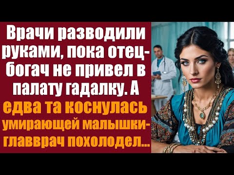 Видео: Врачи разводили руками, пока отец миллионер не привёл в палату молодую гадалку  Едва она коснула