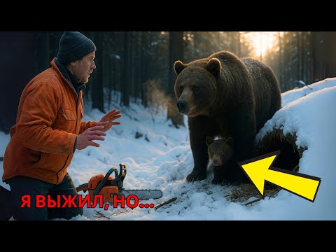 Видео: ЛЕСОРУБ ПОВРЕДИЛ берлогу... НО ЧТО сделала МЕДВЕДИЦА — ДО СЛЁЗ и УЖАСА!