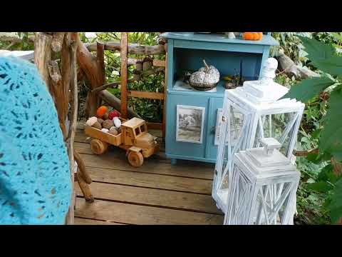 Видео: Сентябрь заглянул в мой сад.  Новый осенний декор.