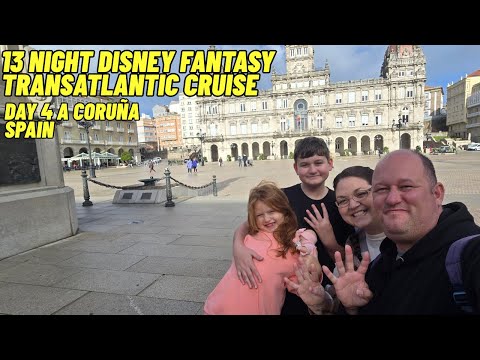 Видео: Трансатлантический круиз Disney Fantasy на 13 ночей, день 4, Ла-Корунья, Испания, 2-й день, 6 ноя...