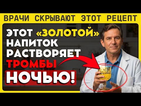 Видео: ОБ ЭТОМ НЕ ЗНАЮТ 99% ЛЮДЕЙ! Тело САМО очистится от тромбов, если пить ЭТО на ночь