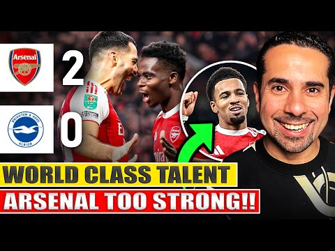 Видео: Глубина состава «Арсенала» просто ужасает ✅ Нванери и Льюис-Скелли блистают ⭐ «Арсенал» 2:0 «Брай...