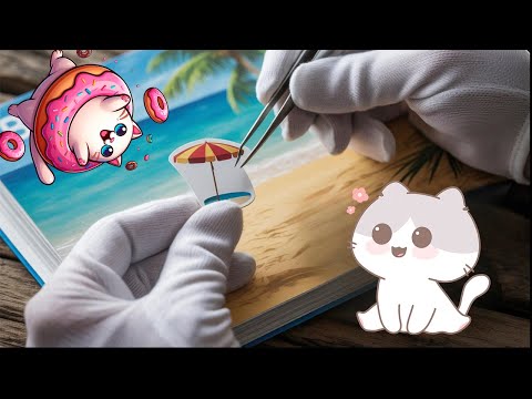 Видео: Успокаивающий АСМР (Клеим Кроличий Домик)