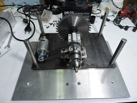 Видео: DIY. Делаем мини циркулярный станок. Mini saw table. из запчастей с AliExpress