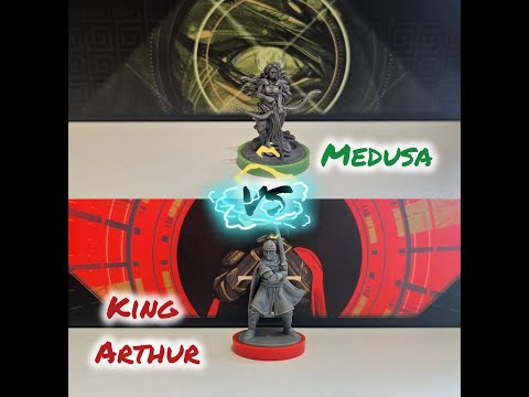 Видео: Бесподобная дуэль #3. Unmatched: Король Артур VS. Медуза