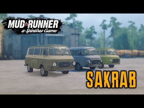 Видео: Spintires: MudRunner обзор мода [ SAKRAB ] НОРМ