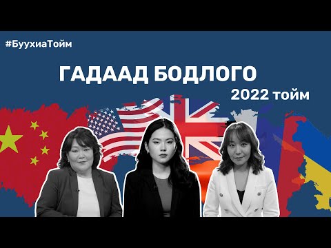 Видео: БУУХИА ТОЙМ 2022 - Гадаад бодлого