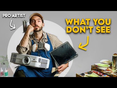 Видео: Как профессиональный художник на самом деле создает картины
