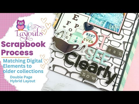 Видео: Сопоставление цифровых элементов — Учебное пособие по Canva — Процесс создания двухстраничного ал...