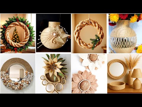 Видео: 🧵 Как сделать красивый венок из мешковины | Простое джутовое рукоделие для начинающих 💐