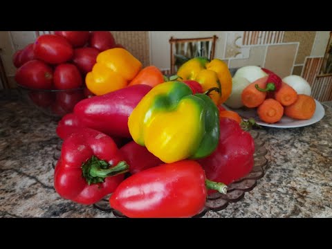 Видео: Лечо на зиму из перца🌶 помидор🍅 лука🧅 и моркови🥕